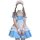 S4xl maid costume cosplay dress - lolita style plus size servant outfit for women, featuring blue and white ruffled design wi...