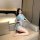 Sailor schoolgirl lingerie set - seductive role play costume for teachers & cosplay enthusiasts, featuring a light blue top w...