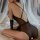 Seductive bedroom lingerie set - black mesh bodysuit with open back design, perfect for date nights and sleepwear, offering e...