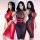 Three women wearing seductive bodycon bandage dresses, featuring high-elastic designs perfect for sexy nightclub outfits and ...