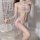 Seductive chinese-inspired lingerie set featuring a sheer top with fringe detailing and flowing skirt, perfect for bedroom pl...