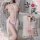 Seductive chinese-inspired lingerie set featuring vintage design elements, perfect for bedroom play with elegant allure.