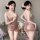 Seductive deep-v lingerie dress - sparkle mesh strapless club outfit, no-remove temptation nightclub fashion