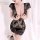 Seductive lace bodysuit with deep v-neckline, sheer design, perfect for intimate moments and evening elegance.