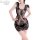 Seductive lace bodycon cheongsam dress, sheer sensual lingerie for date night and bedroom play.