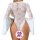 Seductive lace bodysuit with flared sleeves - sheer backless sexy lingerie for women, featuring intricate floral patterns and...