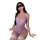 Seductive lace bodysuit featuring sheer cut-outs and open-crotch design, perfect for sensual allure.