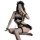 Seductive lace bodysuit with stockings, no-remove maid costume for passionate play, featuring intricate lace details and eleg...