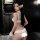 Seductive lace bodysuit featuring open crotch design, delicate lace details, and feminine charm, perfect for evening wear or ...