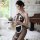 Seductive lace bodysuit womens maid costume - sheer mesh pure temptation outfit with open-crotch & cut-out design