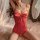 Seductive lace cami sleepwear featuring an open-crotch design, adjustable straps, and lift effect, perfect for women seeking ...