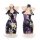 Seductive lace cheongsam lingerie featuring high-slit backless halter design with floral pattern, pure temptation allure.