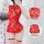 Seductive lace cheongsam lingerie set – vintage high-neck, slit fit, sheer cut-out, emphasizing elegance and playfulness