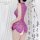 Seductive lace cheongsam lingerie set featuring vintage high-neck design with slit fit and sheer cut-out details.