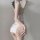 Seductive lace lingerie set featuring a sheer silk qipao with intricate crisscross detailing, perfect for sensual allure and ...