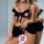 Seductive black lace chemise nightgown with push-up design, adjustable straps, and sheer details for bridal lingerie.
