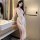Seductive lace sleep dress - high-slit provocative lingerie nightgown for romantic nights, elegant design with gold accents, ...