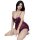 Seductive lace sleep dress featuring double-layer sheer fabric, perfect for sensual and playful bedroom lingerie.