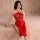 Seductive lace sleepwear set - removable tease costume dress, provocative cheongsam-inspired nightwear for women