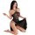 Seductive lace sleepwear set featuring a halter top with intricate detailing and a flowing skirt, perfect for evening eleganc...