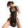 Seductive lace vintage qipao sleepwear featuring velvet open-crotch design with high slit, perfect for sexy nightgowns.
