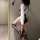Seductive leather secretary costume set - teacher role play outfit for adults featuring a stylish white blouse, black leather...
