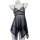 Seductive maid costume set - lace & mesh sleepwear for women, no-remove erotic lingerie outfit
