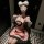 Seductive maid costume lingerie set - modest yet alluring temptation sleepwear for women, featuring a pink dress with black a...