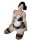 Seductive maid costume set - sexy lace & mesh sleep dress outfit for women, featuring lace details and a playful design.
