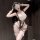 Seductive maid costume set featuring sheer lace lingerie with intricate detailing, perfect for women seeking an elegant and p...