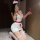 Seductive nurse costume for women featuring a sexy tight-fitting design with a pencil skirt, perfect for club performances an...
