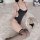 Seductive open-crotch bodysuit set featuring sexy lingerie sleepwear with a pure allure design, highlighted by elegant cutout...