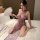 Seductive purple cheongsam lingerie set featuring sheer mesh split dress with ties, no-remove design, elegant and provocative...