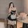 Seductive role play costume set: nurse maid outfit featuring lace details, stockings, and accessories, perfect for couples ex...