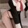 Seductive secretary outfit featuring high-slit design, modest yet alluring, perfect for workwear with elegant attire.