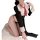 Seductive secretary outfit featuring high-slit design, modest yet alluring, perfect for bold fashion statements.