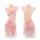 Seductive sheer backless hanfu sleep dress set - sensual lace trimmed sleeveless chemise with side slit