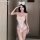 Seductive sheer lace bodysuit - transparent sensual sleepwear & bedroom play outfit for couples, featuring delicate lace deta...