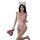 Seductive sheer lace bodysuit featuring delicate lace design, soft pink ribbons, and fluffy cat ears headband. perfect for in...