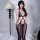 Seductive Sheer Lace Bodysuit for Women – High-Elastic Pearl-Embellished Open-Crotch Bodycon Outfit - Product Image