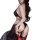 Seductive sheer lace bodysuit featuring high-elastic fit, pearl embellishments, and open-crotch design for women.