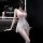 Woman in sheer lace sleepwear set, posing in bathroom. seductive transparent lingerie with delicate embroidery and soft tulle...