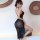 Seductive sheer lace sleepwear set featuring a sensual nightgown and matching bralette, perfect for a passionate costume-insp...