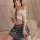 Seductive student uniform cosplay set featuring sexy jk skirt and seifuku lingerie outfit for adults, perfect for themed even...