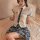 Seductive student uniform cosplay set featuring a sexy jk skirt paired with a seifuku lingerie outfit, perfect for adults see...