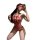 Woman in red lace lingerie set with blindfold, taking selfie. seductive temptation lingerie set by qqny – open-crotch sleepwe...