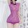 Seductive vintage qipao lingerie set - sexy lace-up high-neck slit robe with sheer cut-outs