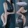 Seductive vintage qipao lingerie set with tie-up details, perfect for a sexy nightclub costume outfit for women.