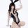 Sexy bunny costume set featuring a glossy bodysuit with rabbit ears, perfect for cosplay and boudoir photos.