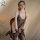 Elegant black lace bodysuit with plunging neckline, perfect for sensual allure and flirtation.
